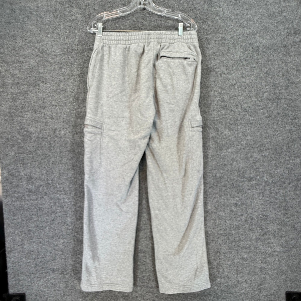 Nike Cargo Sweatpants Mens Medium Gray Fleece Straight Leg Athletic Lounge - Picture 9 of 11